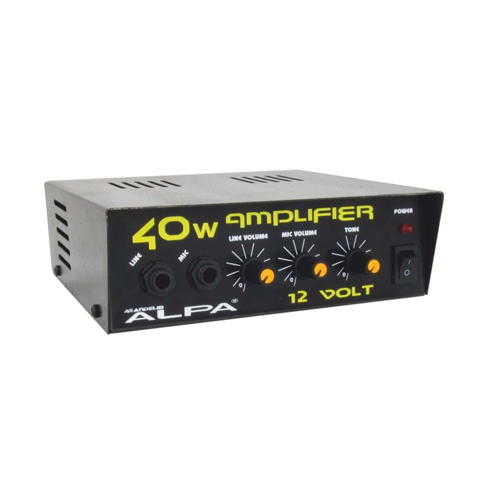 Alpa 40W Pazarcı Anfisi (12V 4-8 ohm) 1 NO