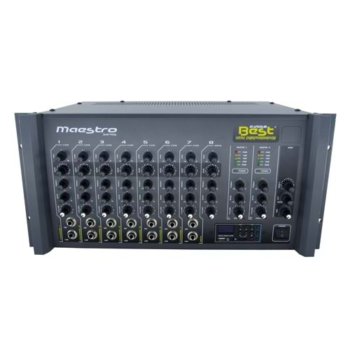 Maestro 2x500W Stereo 8 Knl - Echo - USB - 2x100V Sistem